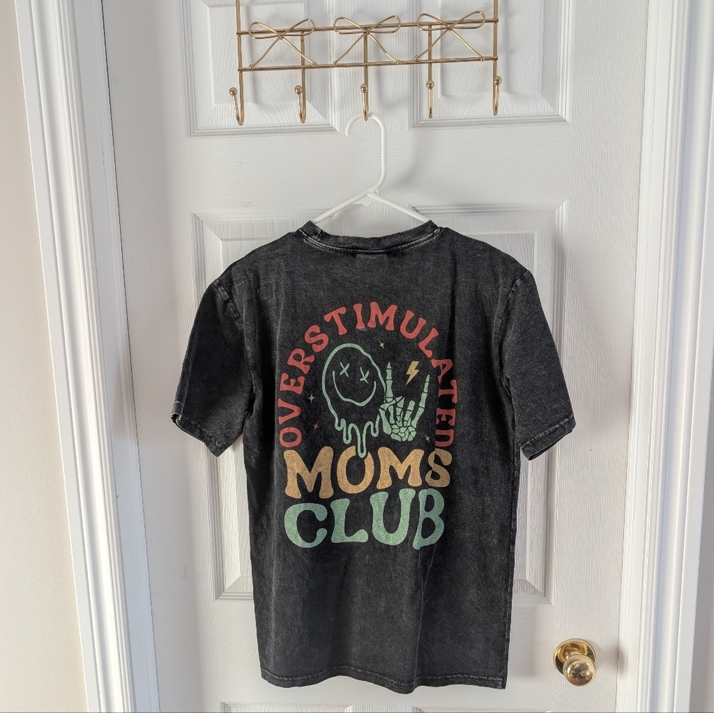 Womens Black Graphic T-Shirt
